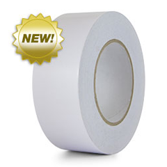 JVCC DCC-9P Double-Sided Fabric Tape: 1/2 in x 75 ft. (White